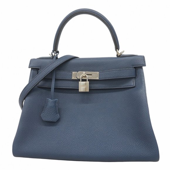 Hermes Hermès Kelly 28 Handbag in Taurillon Nobillo Blue Sapphire with Z Stam... - Picture 1 of 13